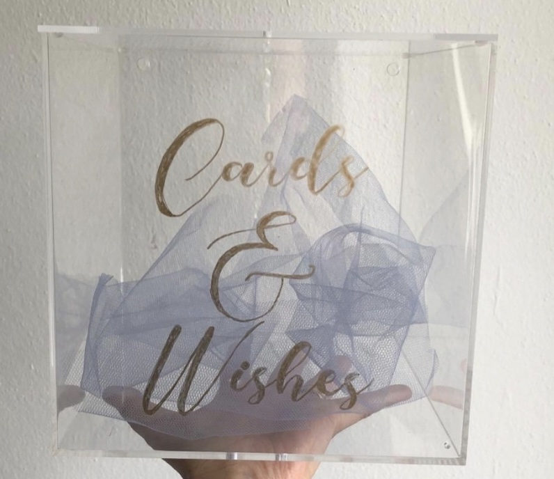Cards and Wishes acrylic box
