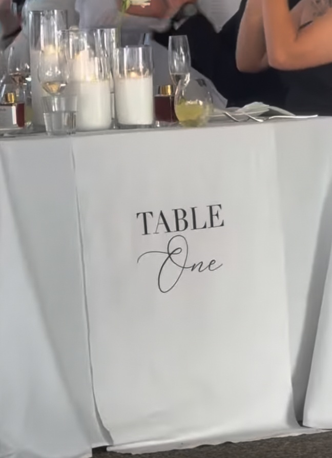 Personalised fabric table runner